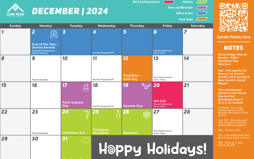 December Calendar: Let’s End the Year with a Bang!